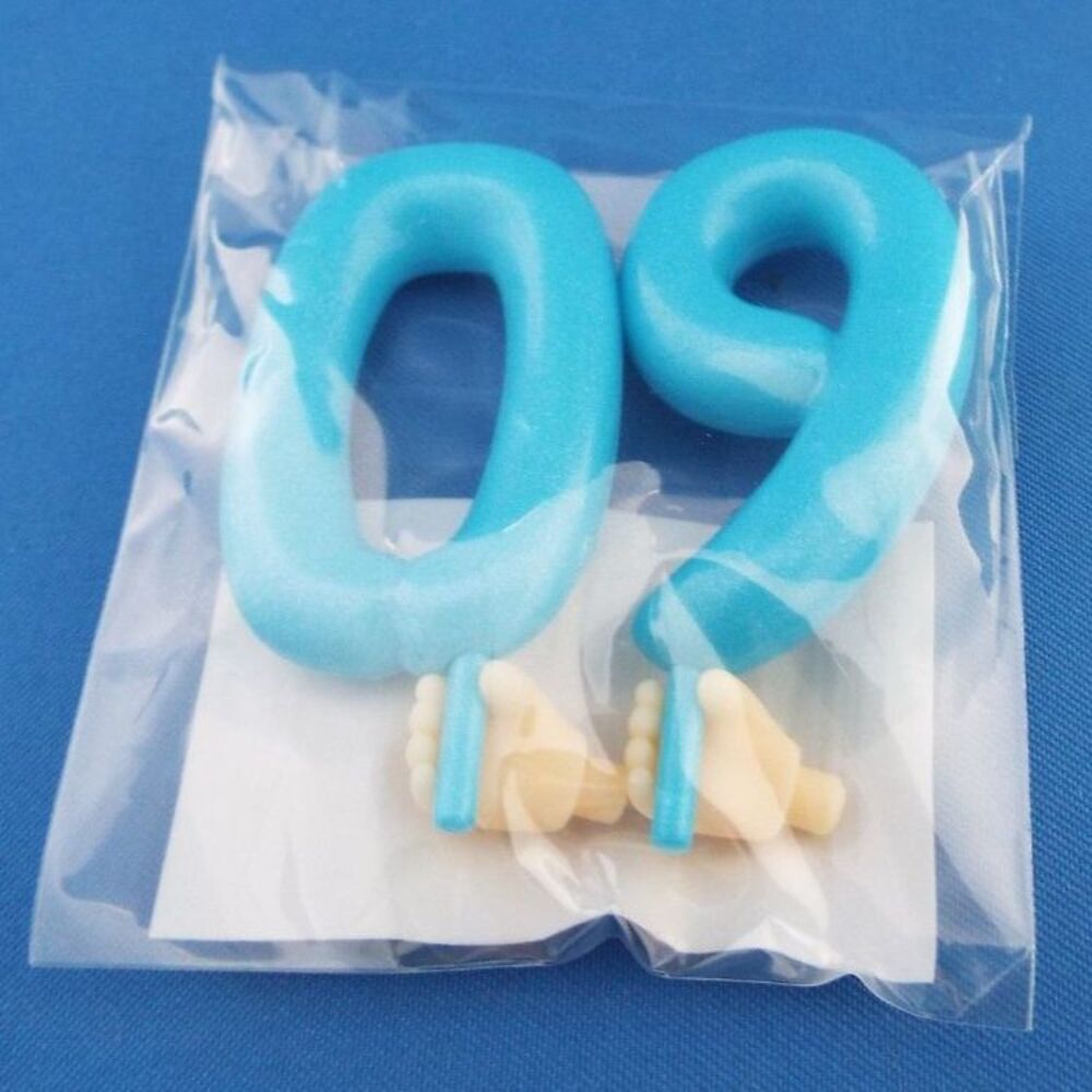 Goodsmile Nendoroid Number Balloon Blue Version Part Set #0 & #9 NEW! US SELLER